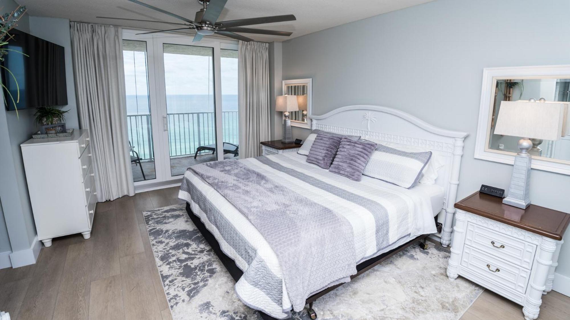 New Rental - 3Br 3Ba Corner Beachfront - 2024 Remodel - 3 Pools, Tiki Hut, Gym, Tennis Panama City Beach Kültér fotó