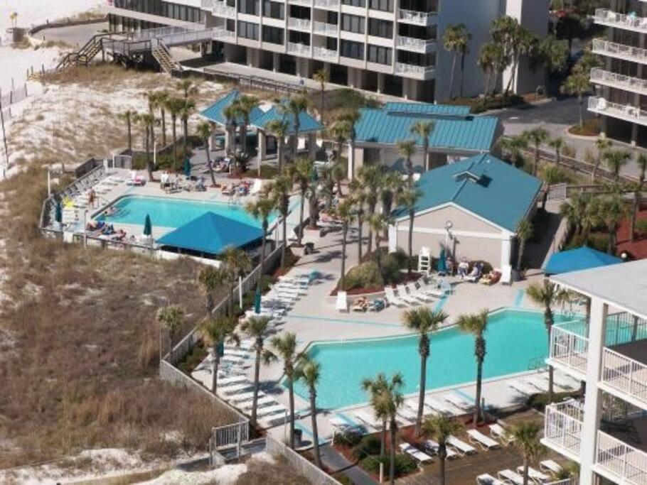 New Rental - 3Br 3Ba Corner Beachfront - 2024 Remodel - 3 Pools, Tiki Hut, Gym, Tennis Panama City Beach Kültér fotó